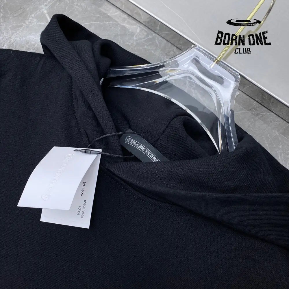 Chrome Hearts Records Black Hoodie Black Moletom
