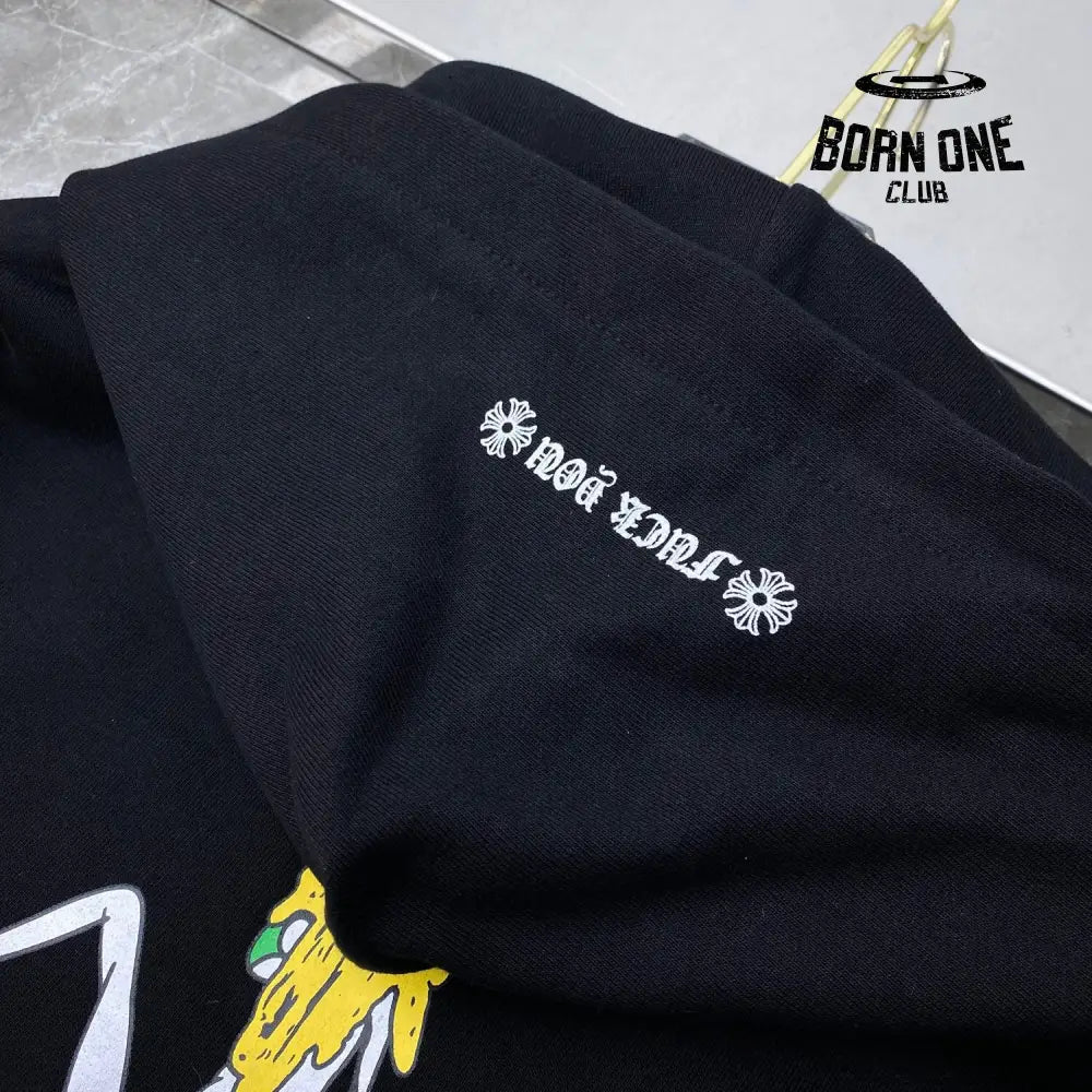 Chrome Hearts Records Black Hoodie Black Moletom