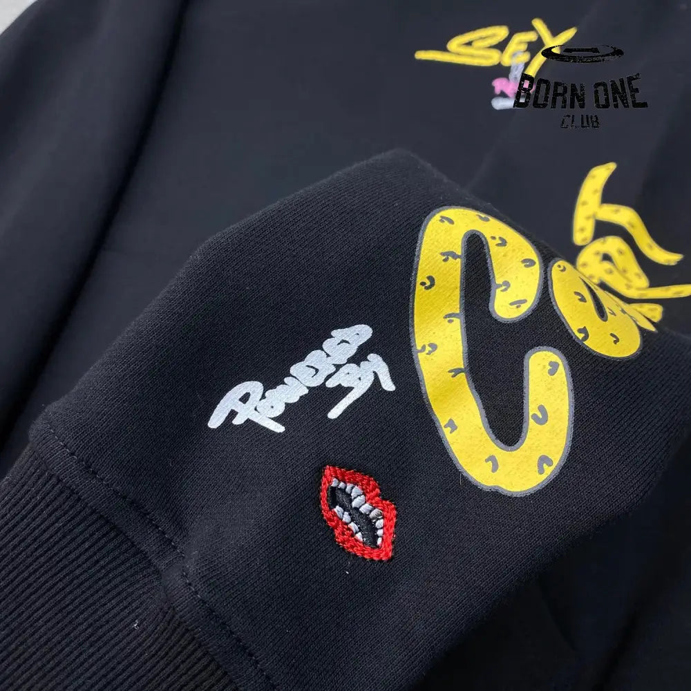 Chrome Hearts Records Black Hoodie Black Moletom