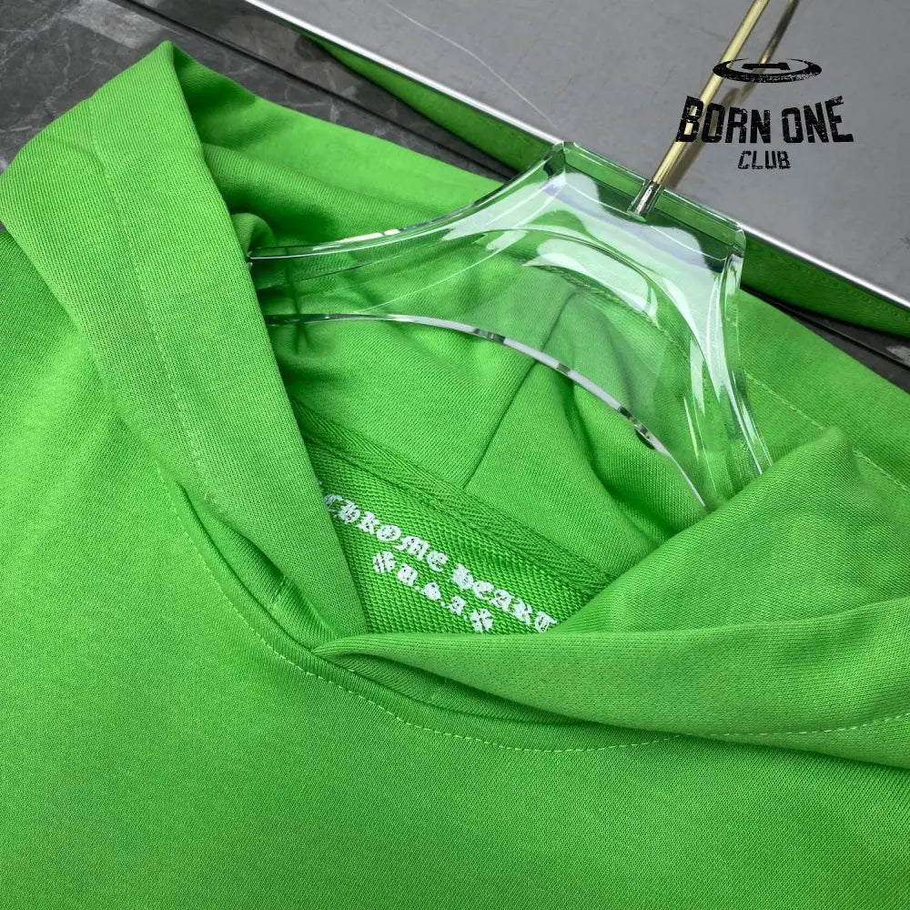 Chrome Hearts Records Green Hoodie Moletom