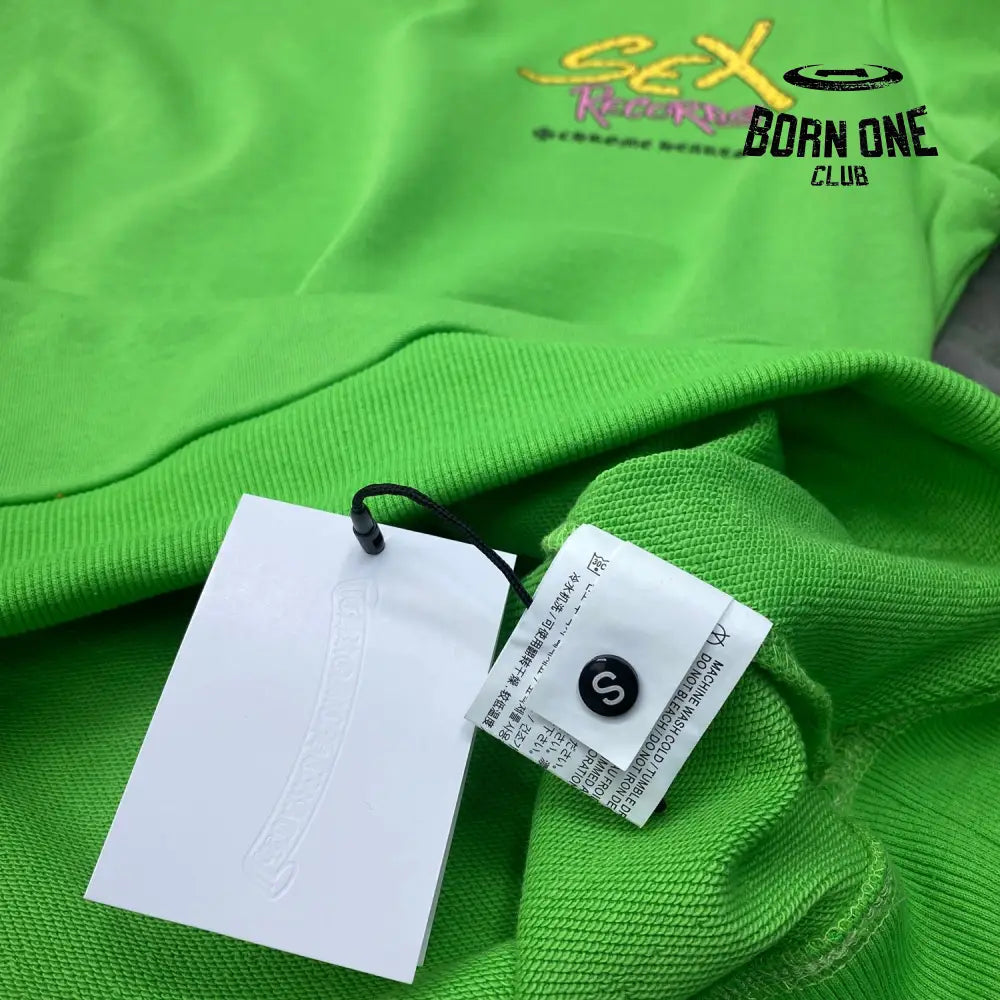 Chrome Hearts Records Green Hoodie Moletom