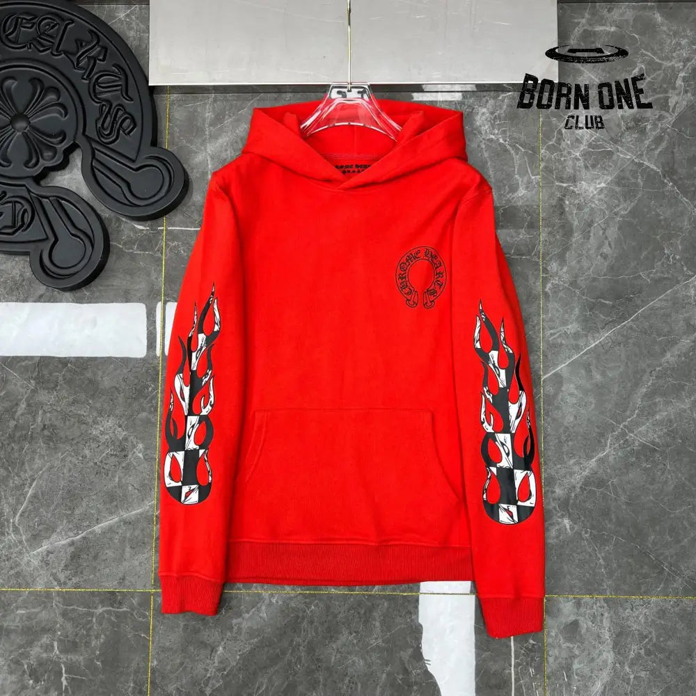 Chrome Hearts Red Mouth Hoodie Moletom