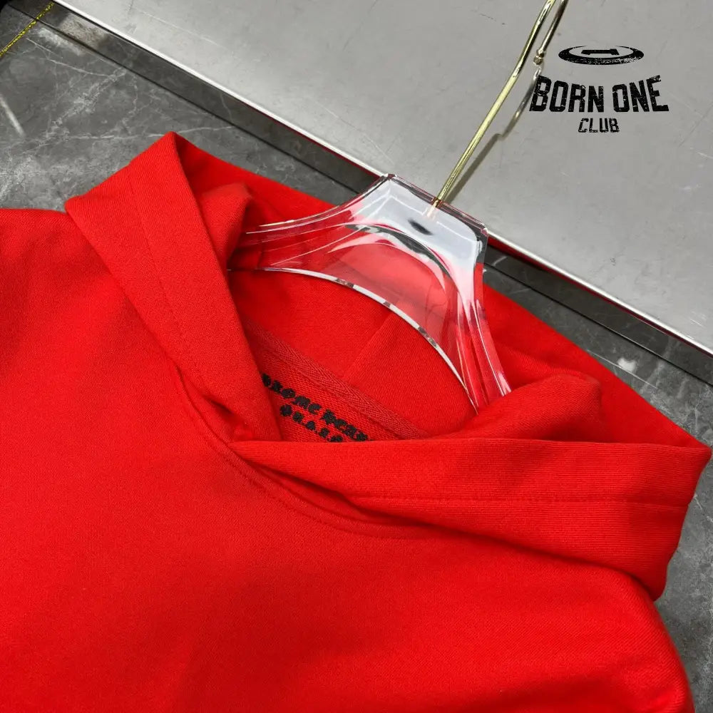 Chrome Hearts Red Mouth Hoodie Moletom