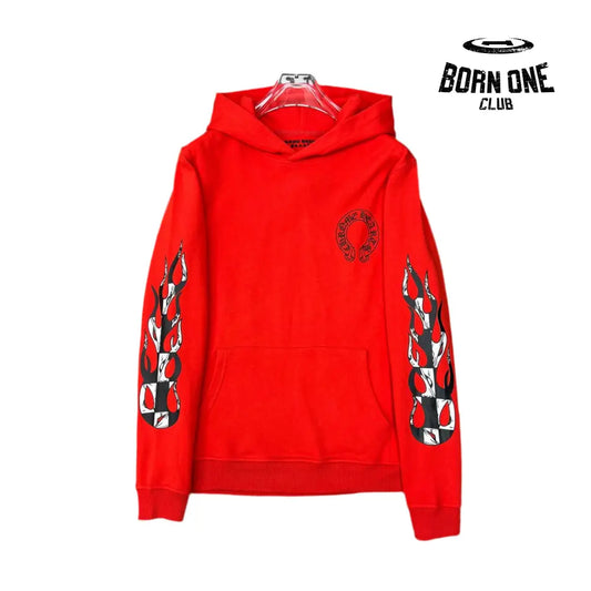 Chrome Hearts Red Mouth Hoodie Moletom