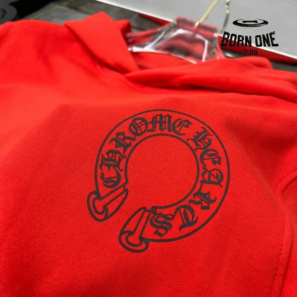 Chrome Hearts Red Mouth Hoodie Moletom