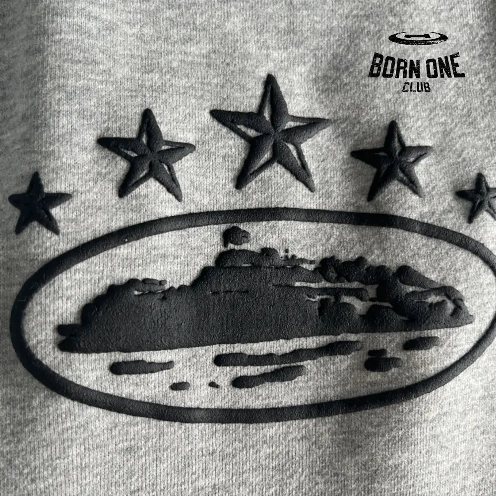 Conjunto Corteiz 5th Anniversary Track Suit Grey