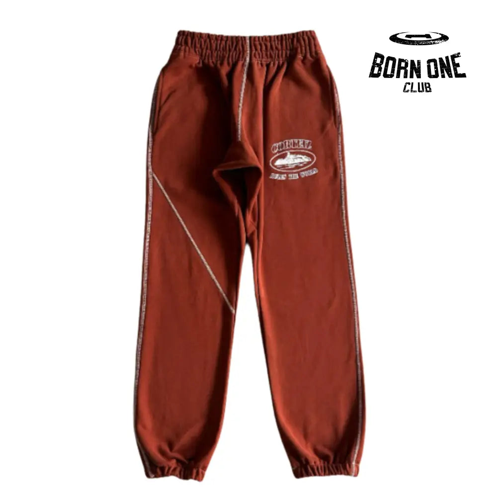 Conjunto Corteiz Alcatraz Set Brown