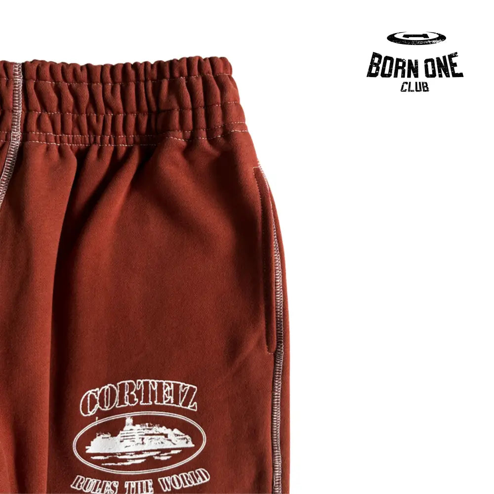 Conjunto Corteiz Alcatraz Set Brown