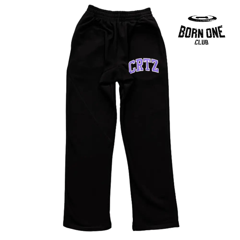 Conjunto Corteiz Black and Purple Alphabet Set
