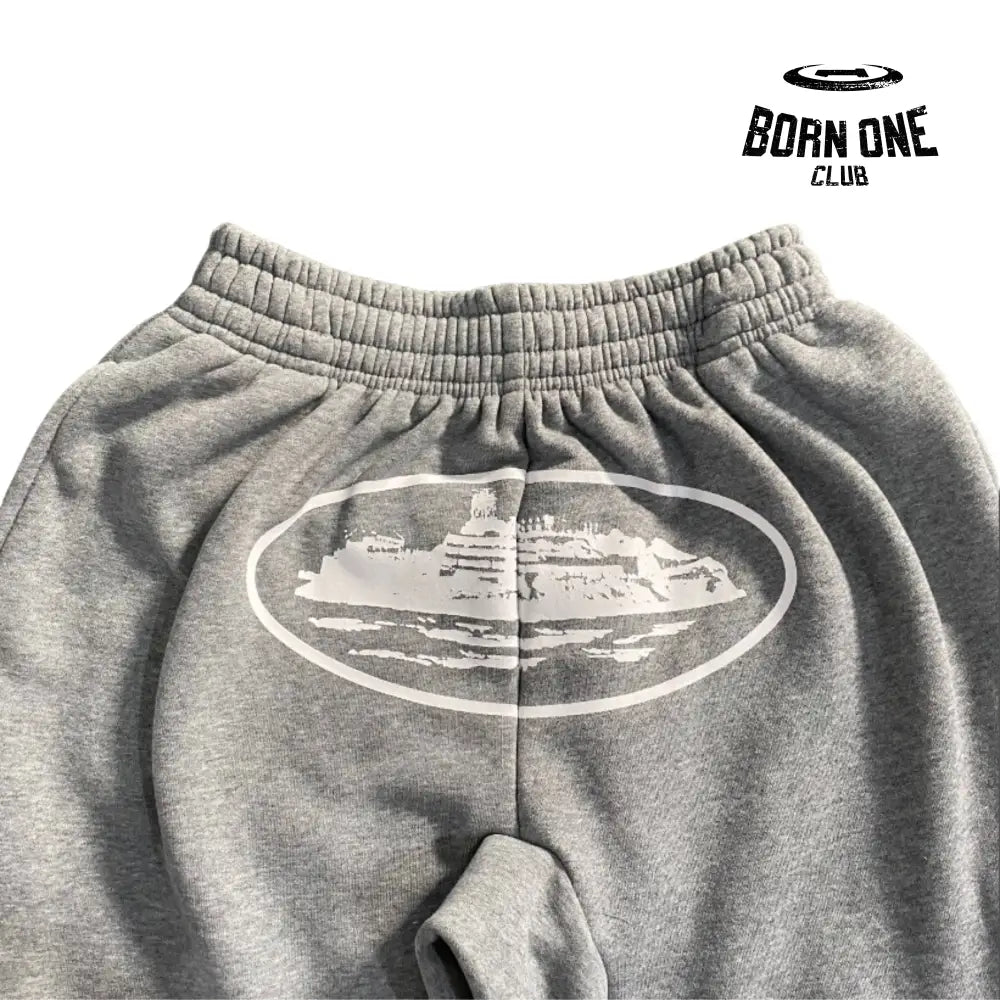 Conjunto Corteiz Rule the World Grey Suit