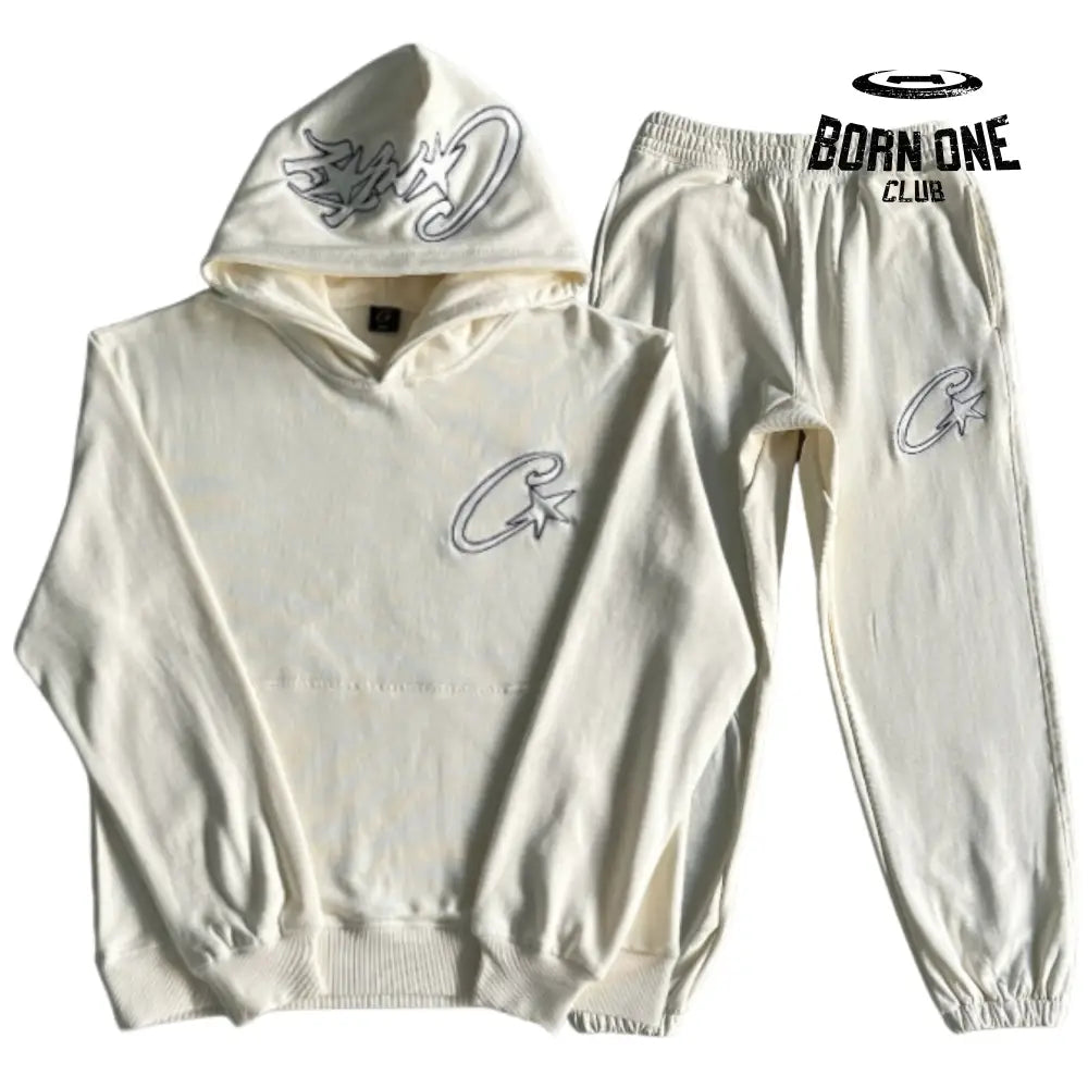 Conjunto Corteiz Satin Star Applique Suit P