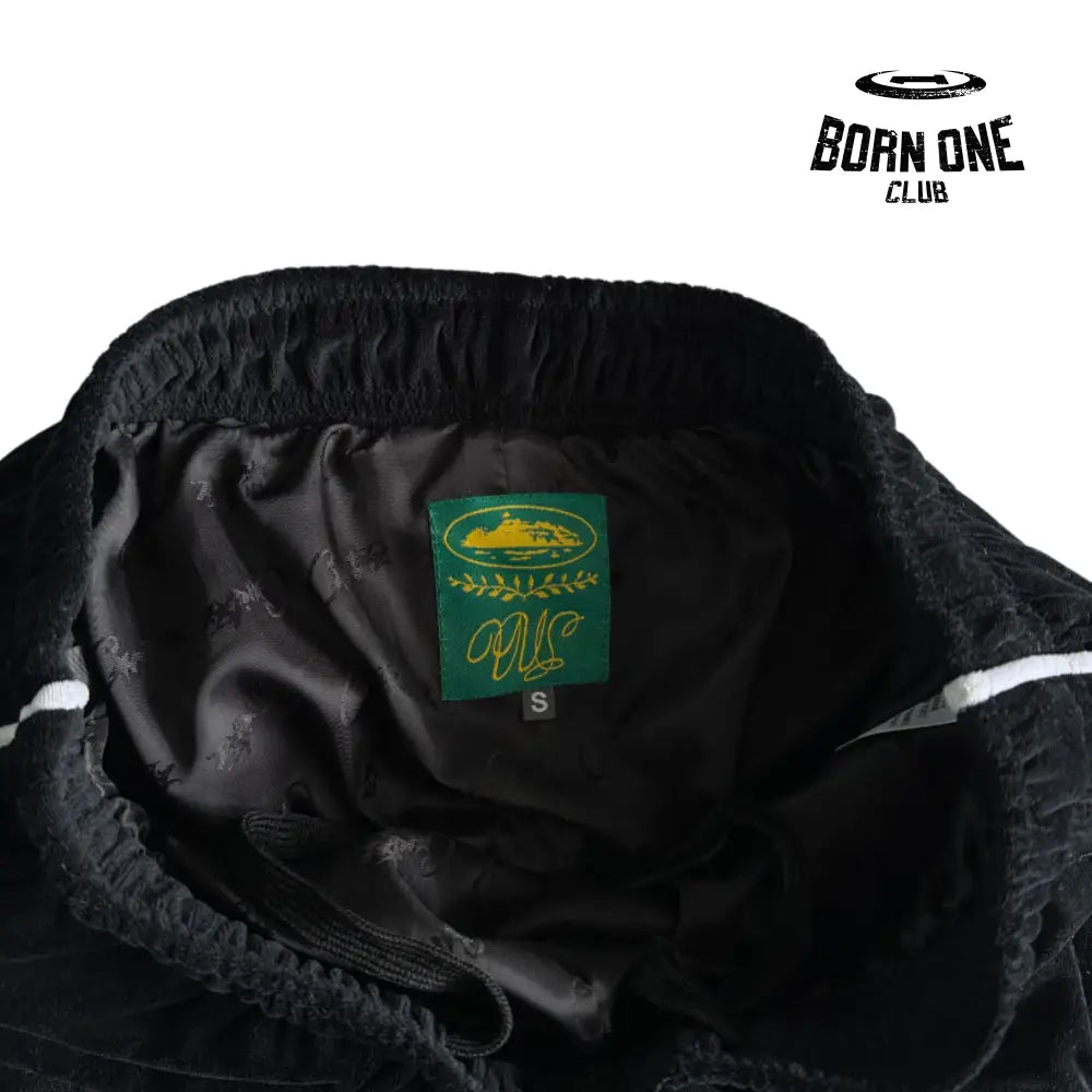 Conjunto Corteiz Velor Track Set Black