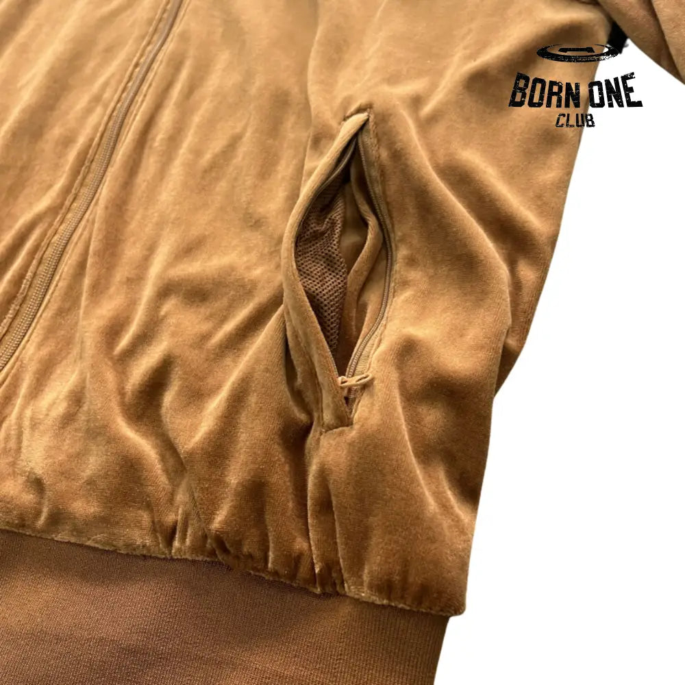 Conjunto Corteiz Velor Track Set Brown