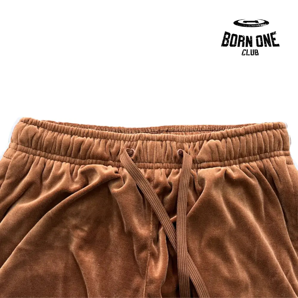 Conjunto Corteiz Velor Track Set Brown