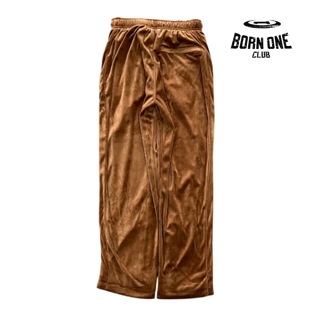 Conjunto Corteiz Velor Track Set Brown