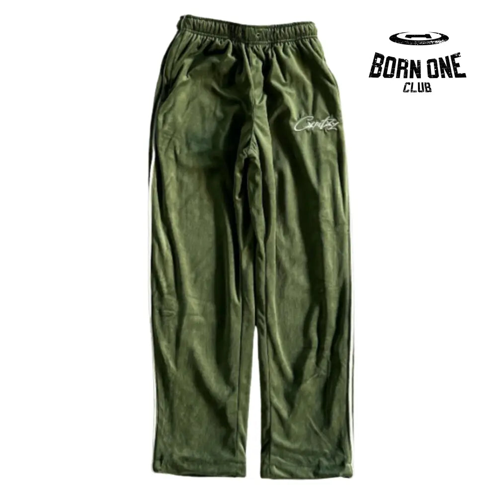 Conjunto Corteiz Velor Track Set Green