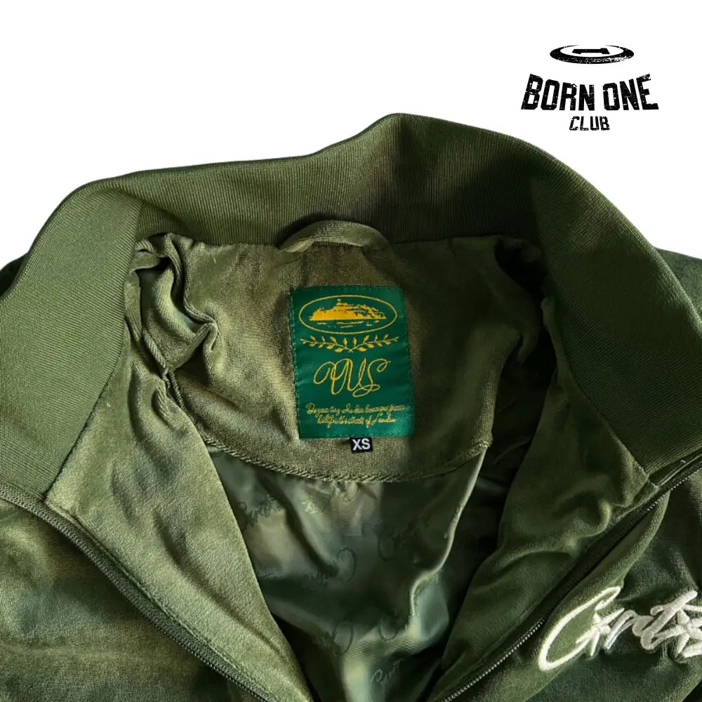 Conjunto Corteiz Velor Track Set Green