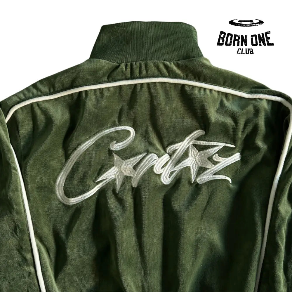 Conjunto Corteiz Velor Track Set Green