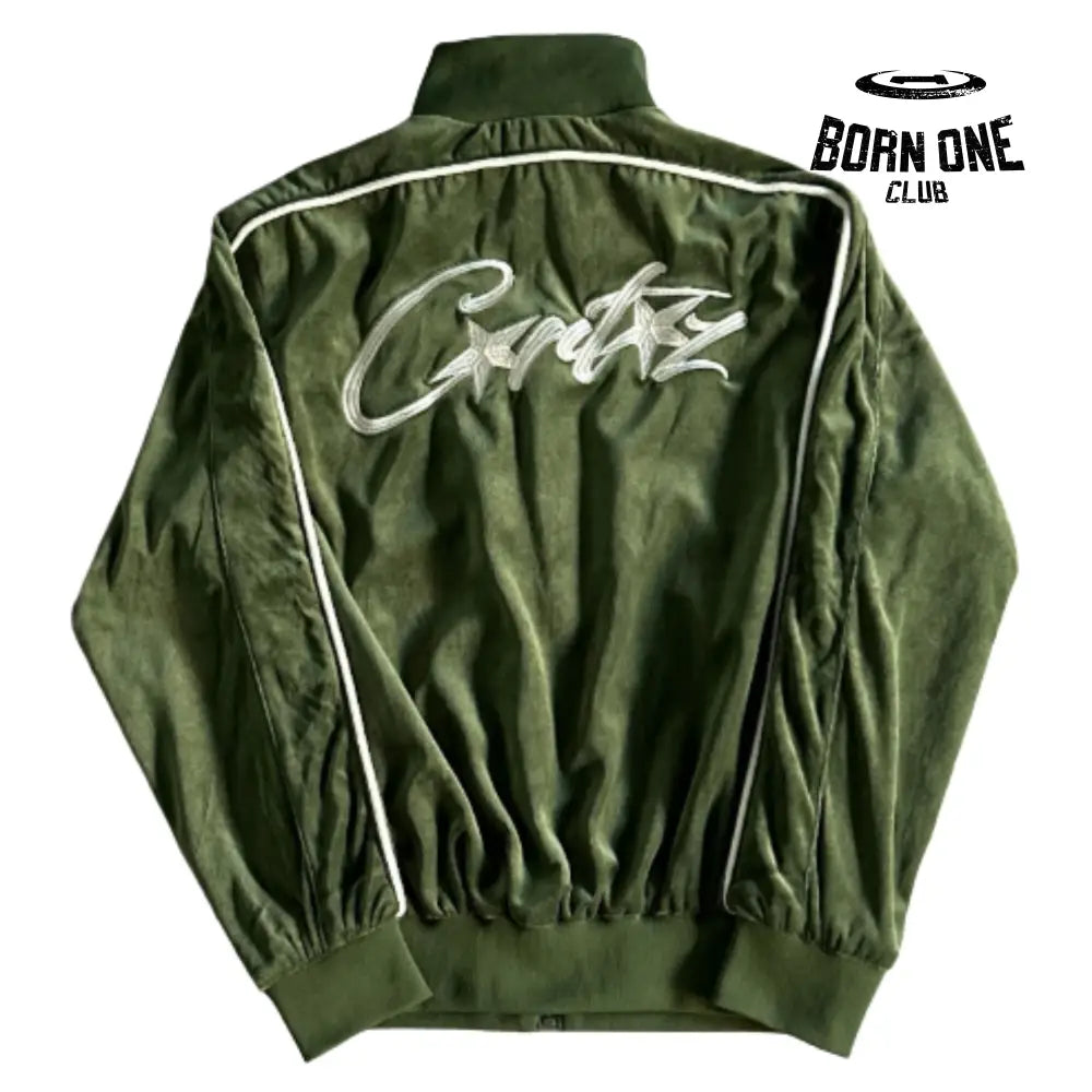 Conjunto Corteiz Velor Track Set Green