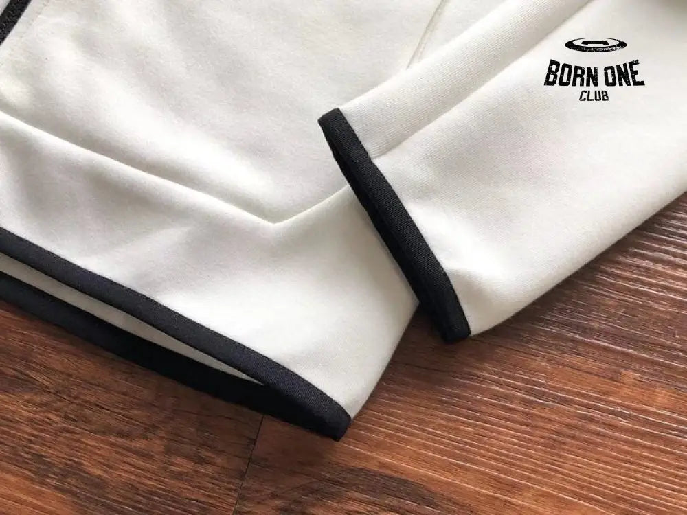 Conjunto Nike Tech Fleece Branco Jaqueta e Calça