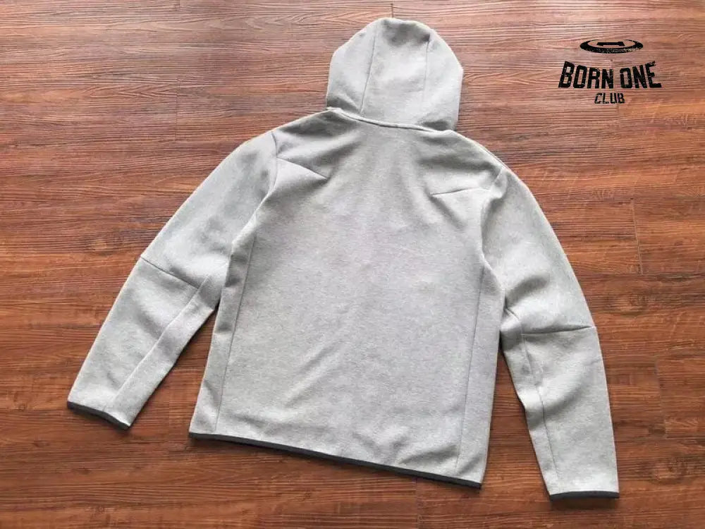 Conjunto Nike Tech Fleece Cinza Jaqueta e Calça