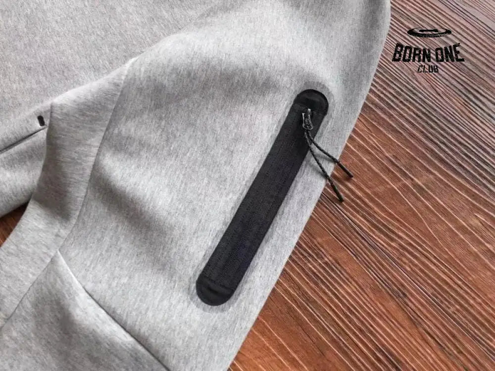 Conjunto Nike Tech Fleece Cinza Jaqueta e Calça
