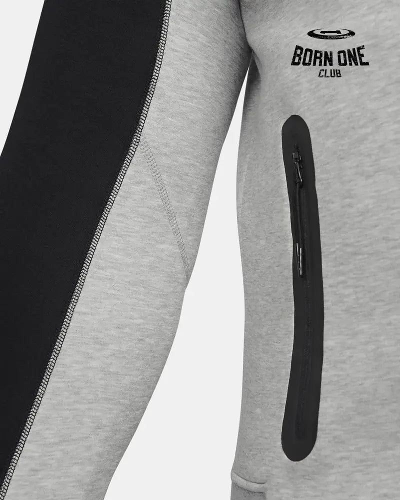 Conjunto Nike Tech Fleece Cinza/Preto 2023 (New Season) Jaqueta e Calça