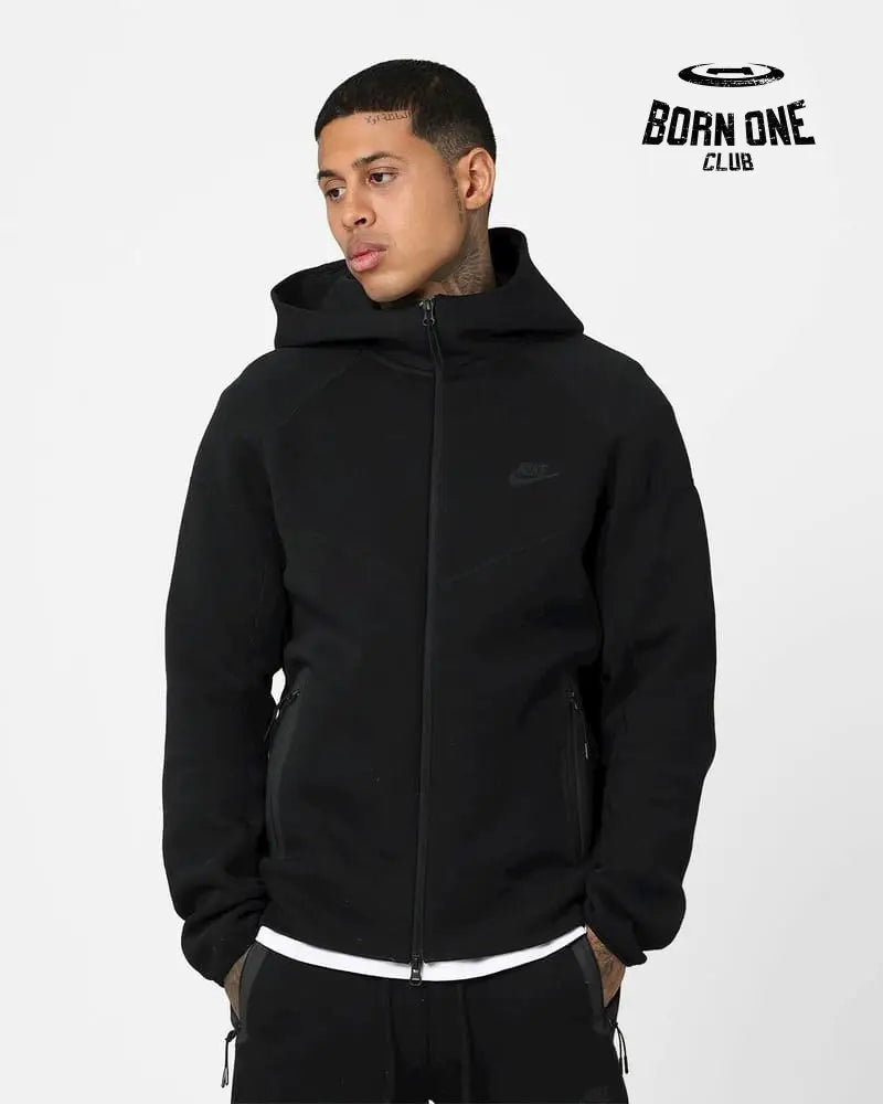 Conjunto Nike Tech Fleece Preto 2023 (New Season) Jaqueta e Calça