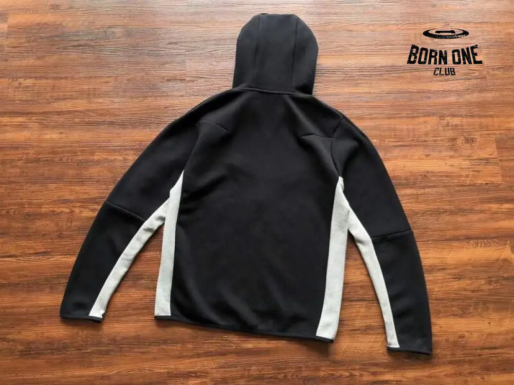 Conjunto Nike Tech Fleece Preto e Cinza Jaqueta e Calça
