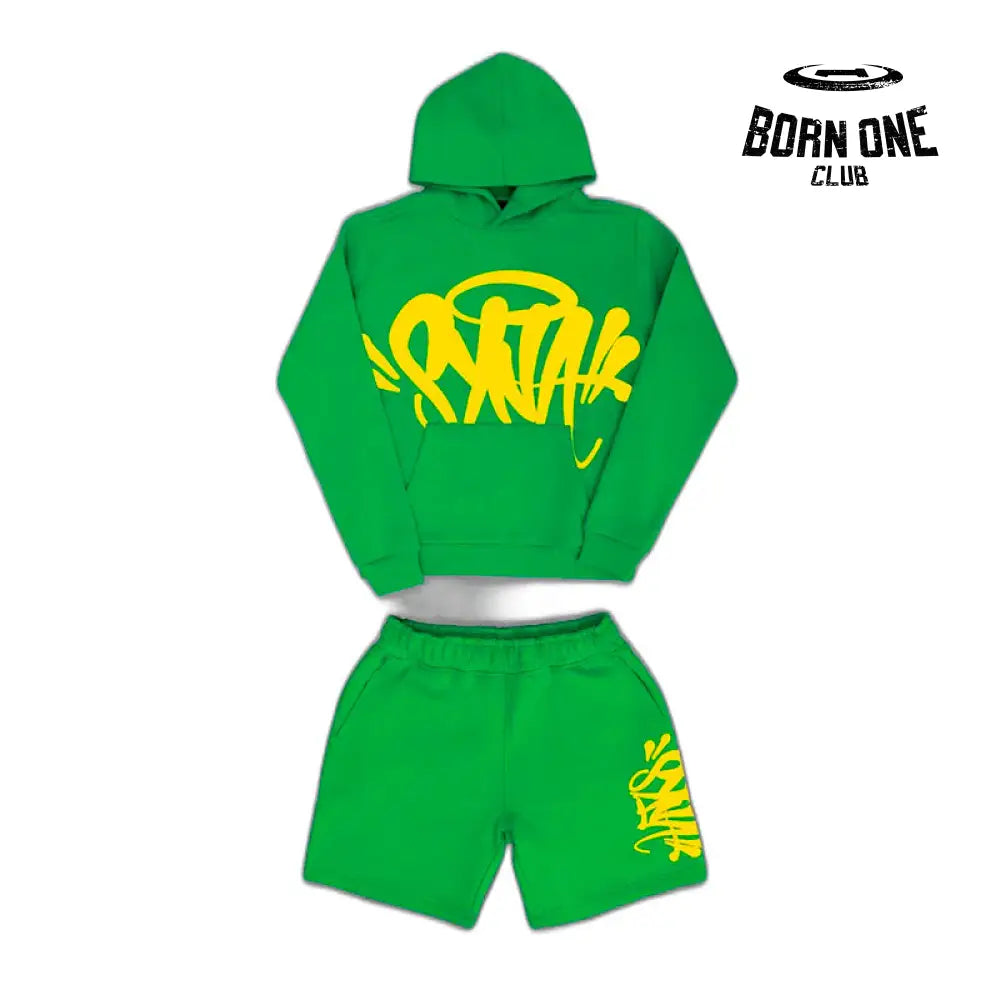 Conjunto Team Syna Hood Twinset Green