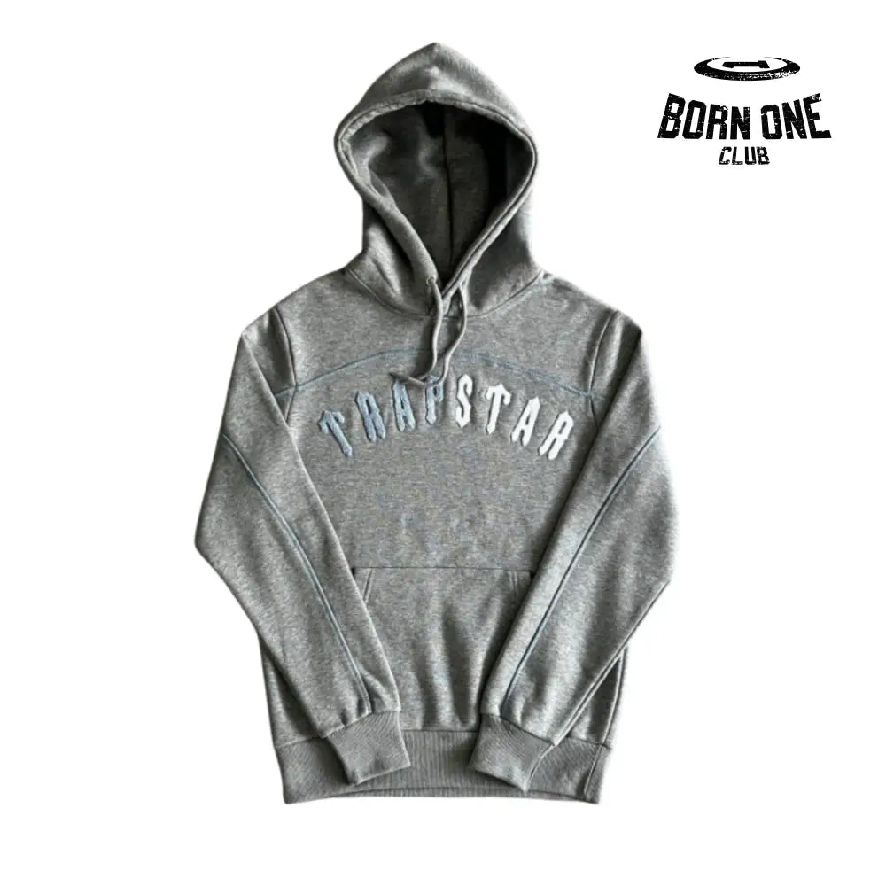 Conjunto Trapstar Chenille Aech Gray & Blue & White