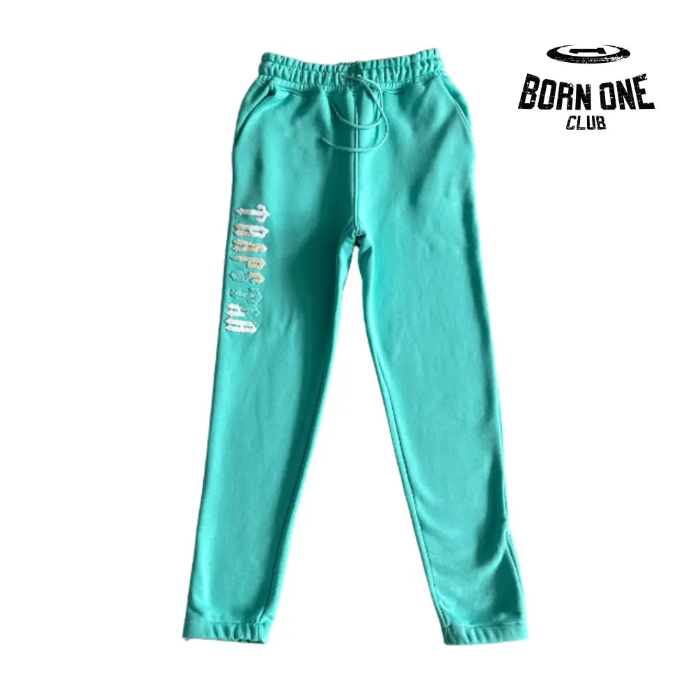 Conjunto Trapstar Chenille Decdoded Hoddie Tiffany Blue