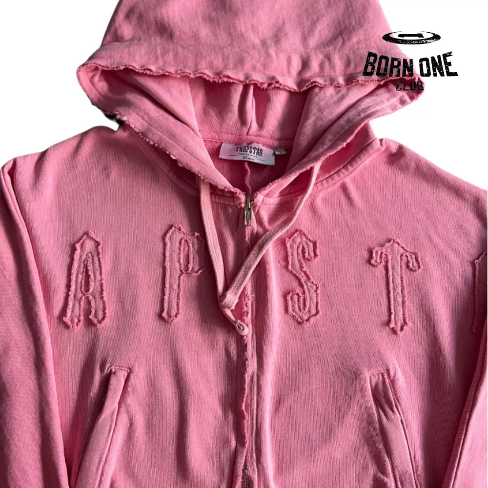 Conjunto Trapstar Feminino Irongate Cropped Batwing Zip Pink