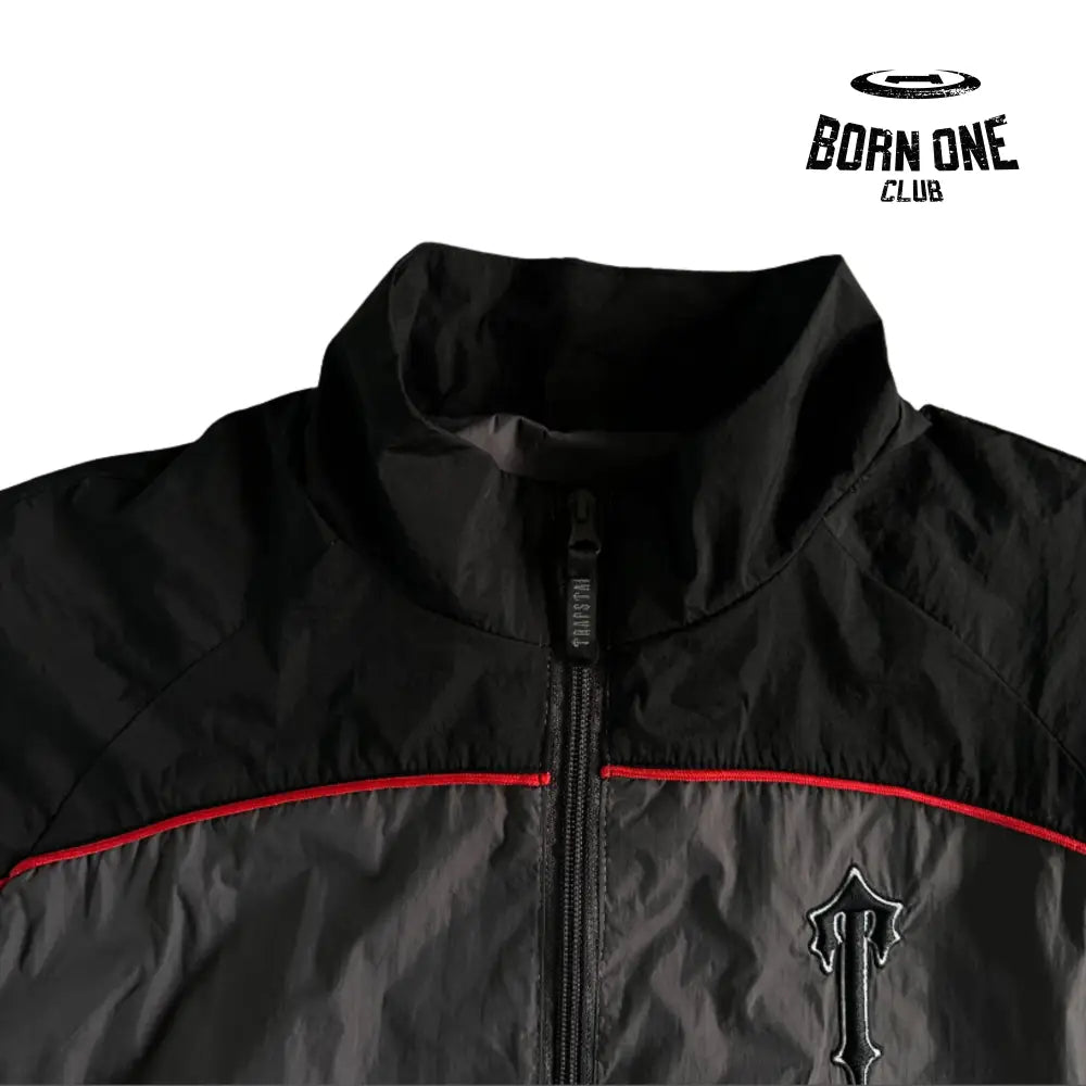 Conjunto Trapstar Irongate Shellsuit Black & Red