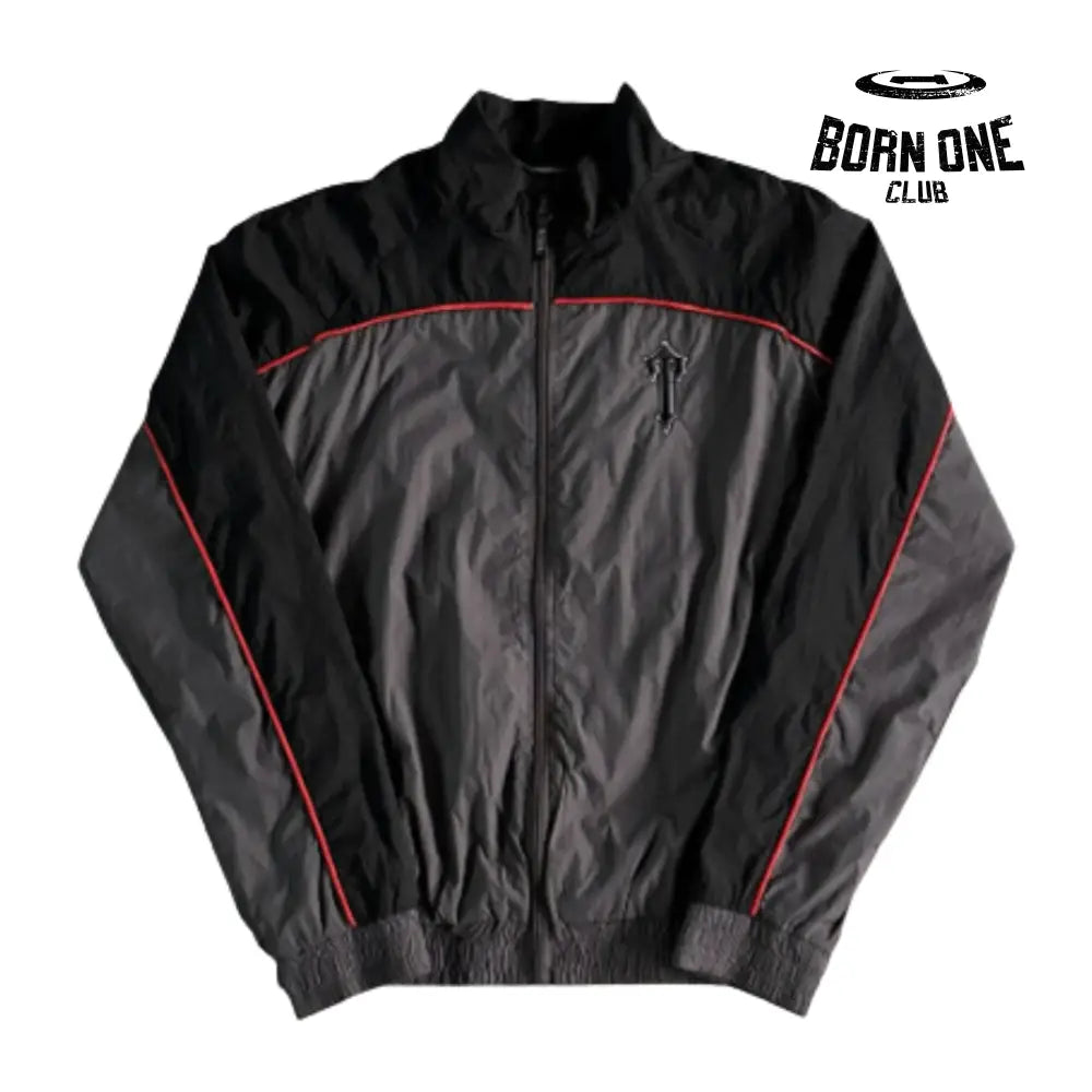 Conjunto Trapstar Irongate Shellsuit Black & Red