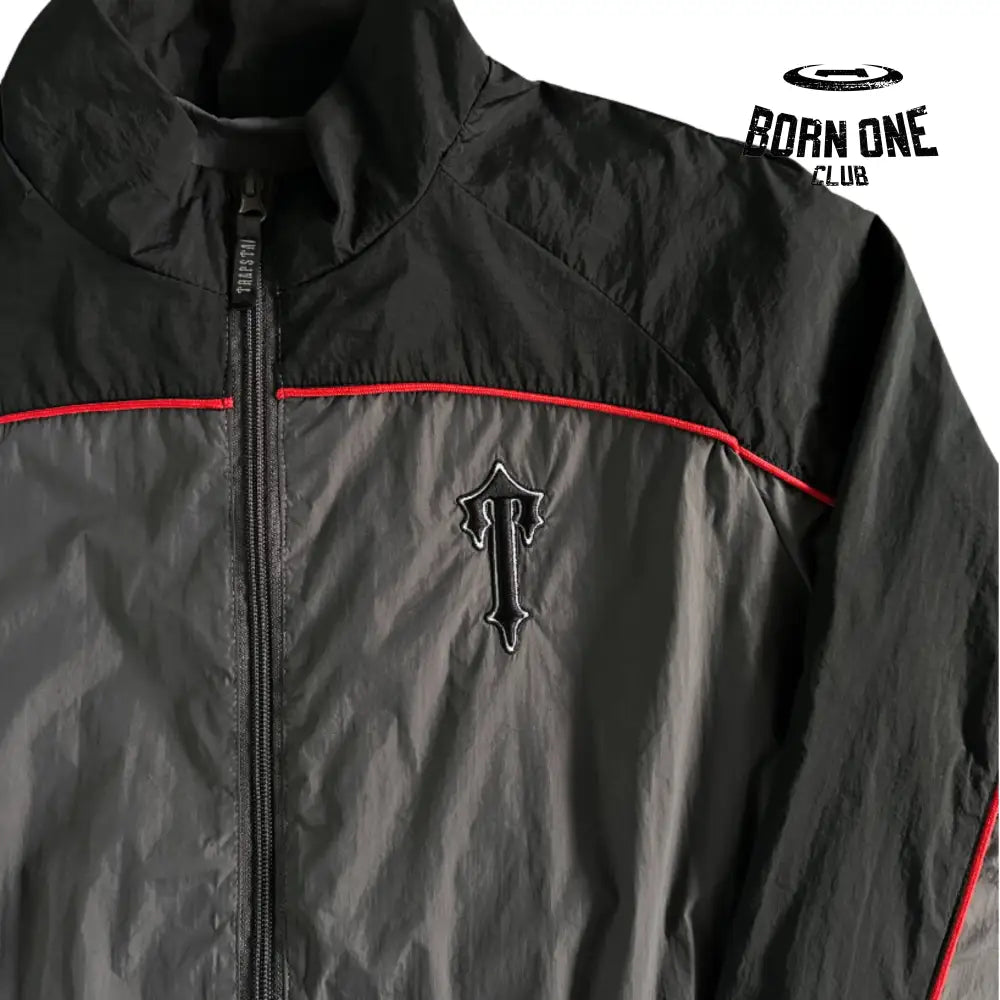 Conjunto Trapstar Irongate Shellsuit Black & Red