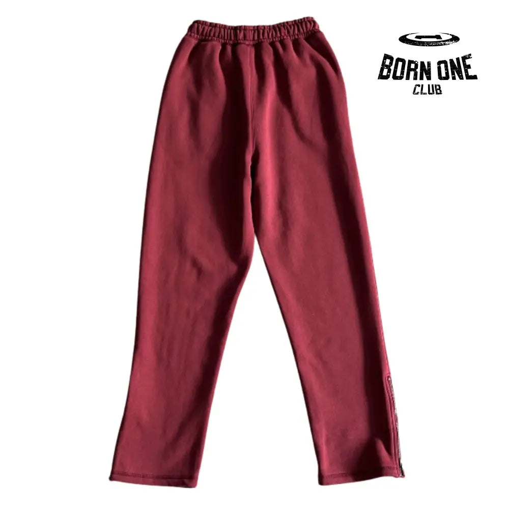 Conjunto Trapstar Script Zip Through Hoodie Zinfandel