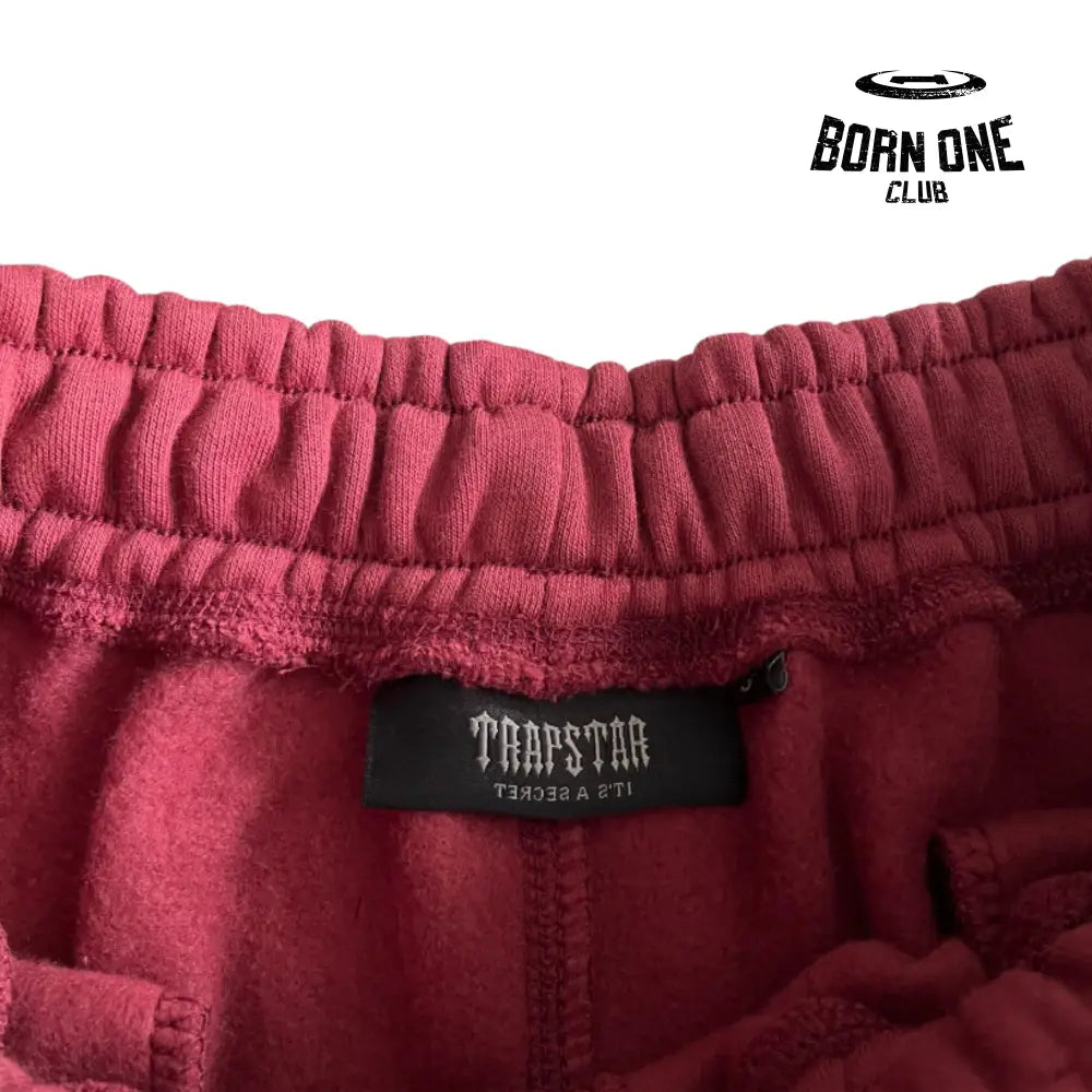 Conjunto Trapstar Script Zip Through Hoodie Zinfandel