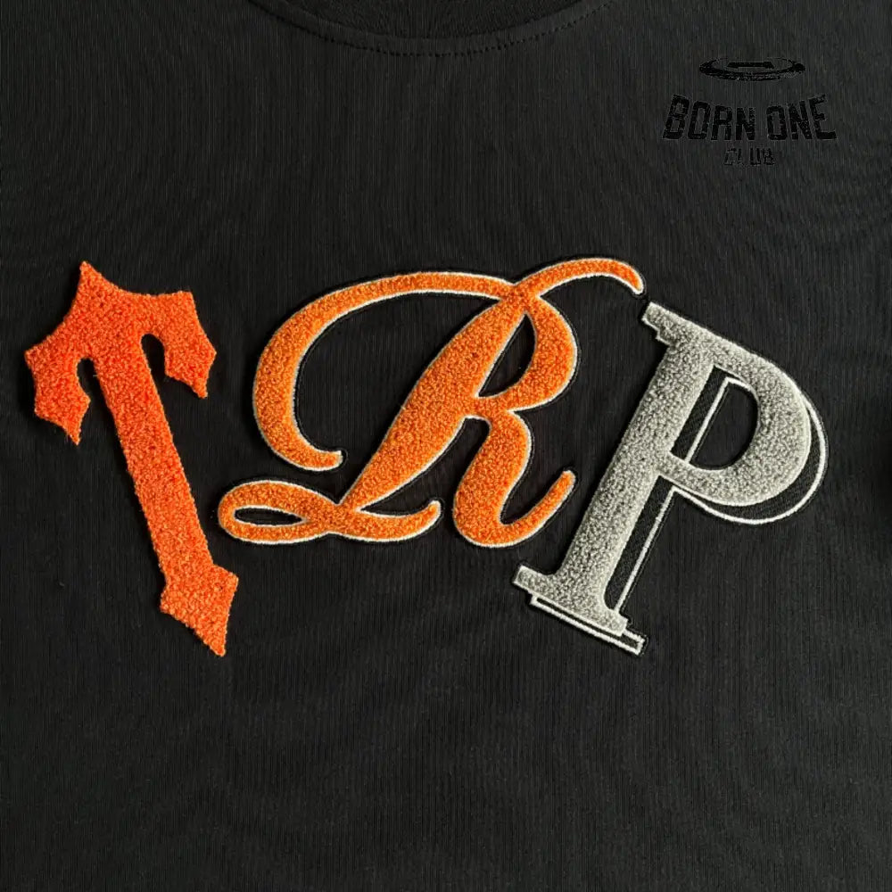 Conjunto Trapstar Shortset TRP Black & Orange