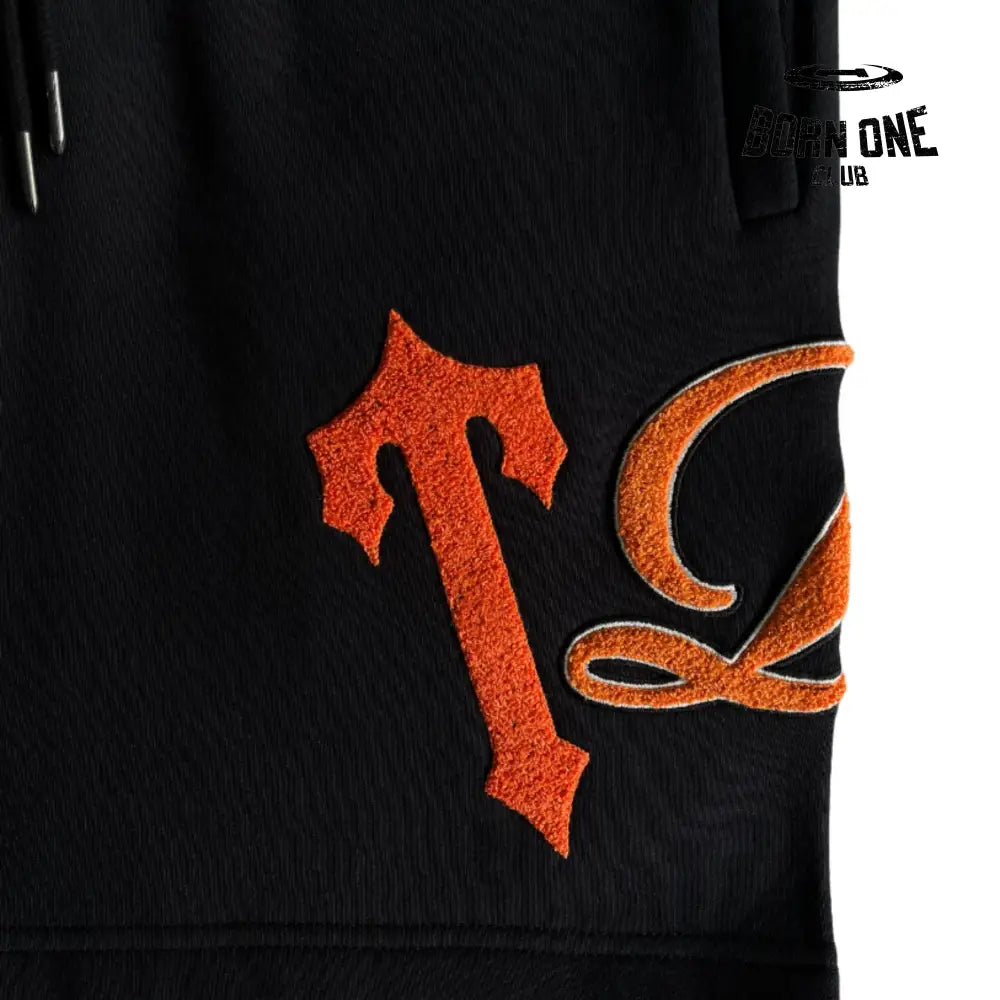 Conjunto Trapstar Shortset TRP Black & Orange