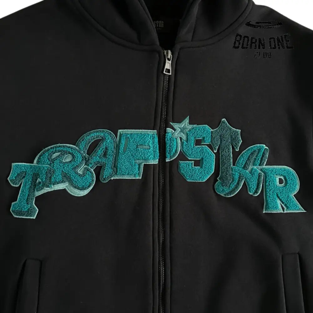 Conjunto Trapstar Tonal Wildcard Hoody Black & Teal