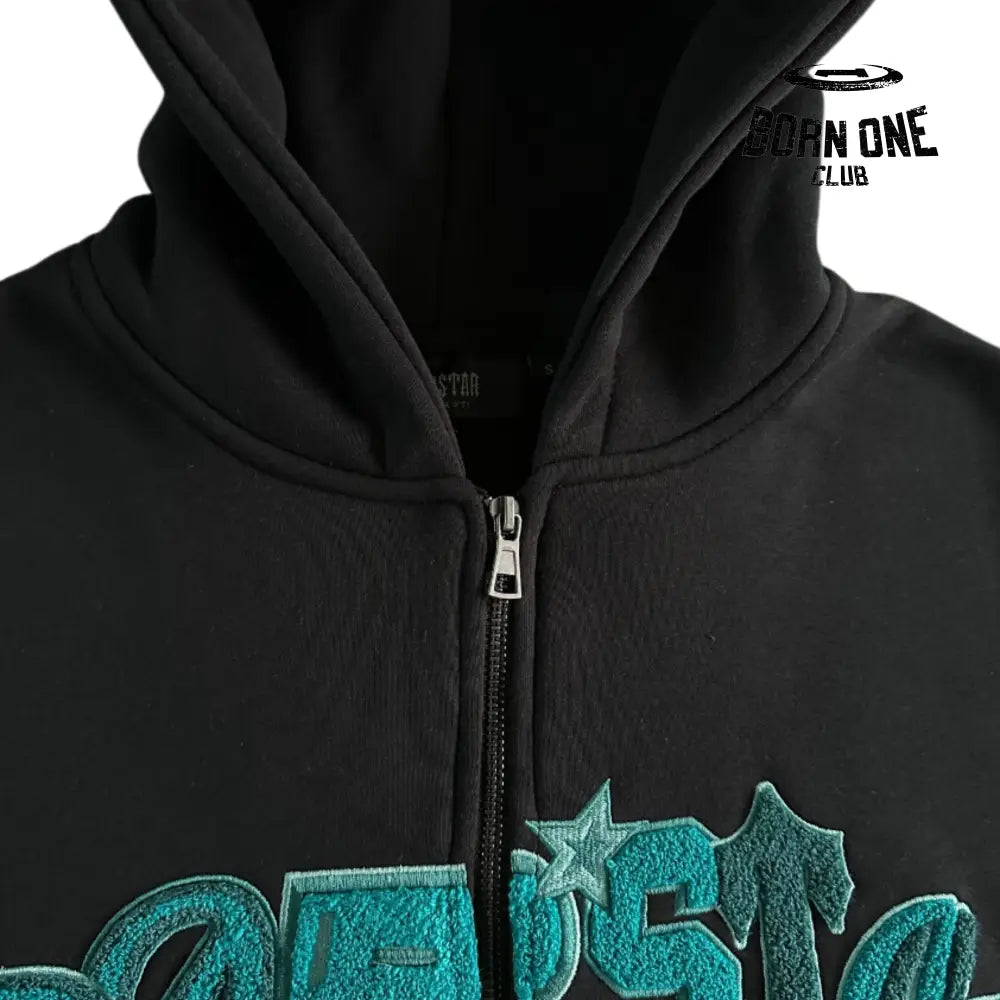 Conjunto Trapstar Tonal Wildcard Hoody Black & Teal