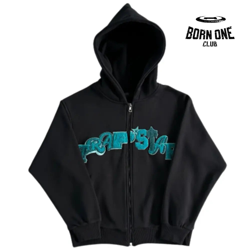 Conjunto Trapstar Tonal Wildcard Hoody Black & Teal
