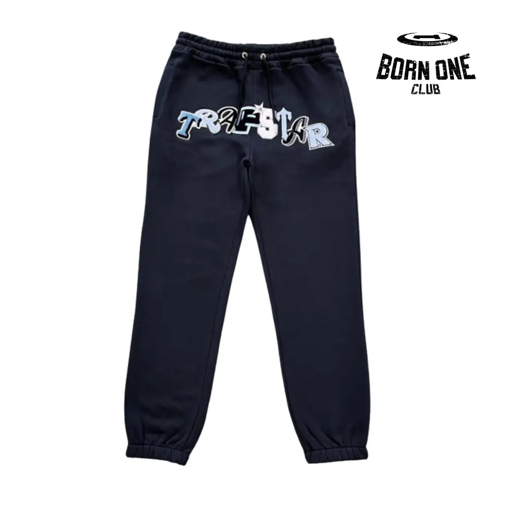 Conjunto Widcard Zip-Black and Blue Jaqueta e Calça Trapstar Tracksuits