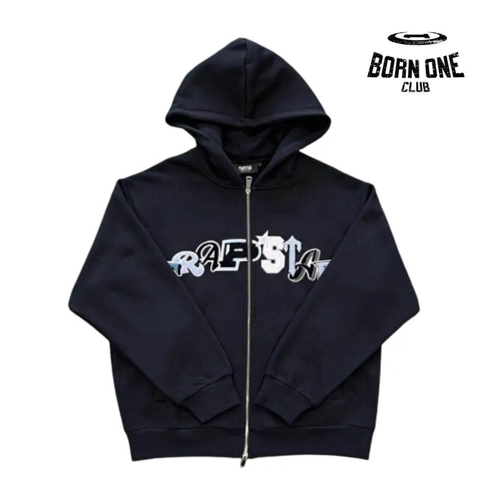 Conjunto Widcard Zip-Black and Blue Jaqueta e Calça Trapstar Tracksuits