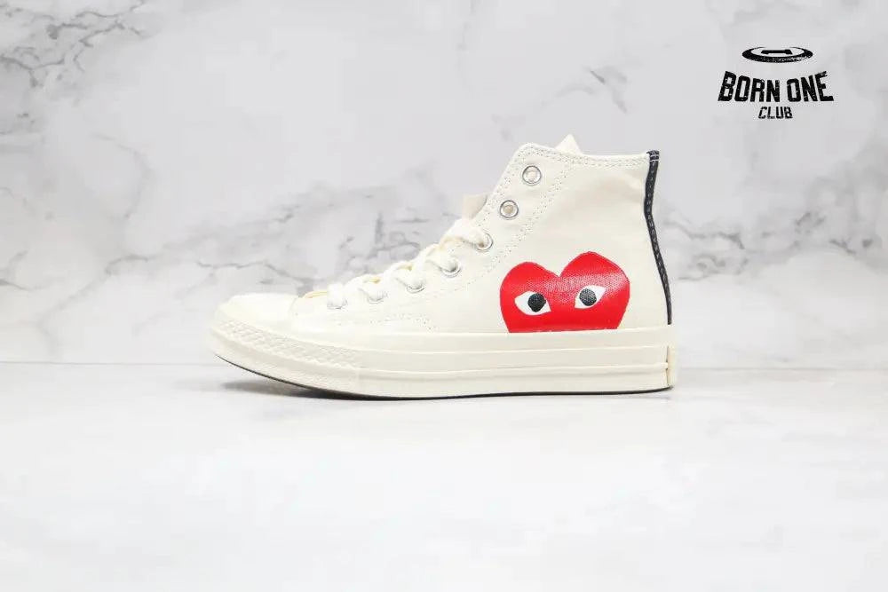 Converse Chuck Taylor All Star 70 Hi Comme des Garçons Play White Converse Chuck Taylor All Star 70 HiComme des Garçons