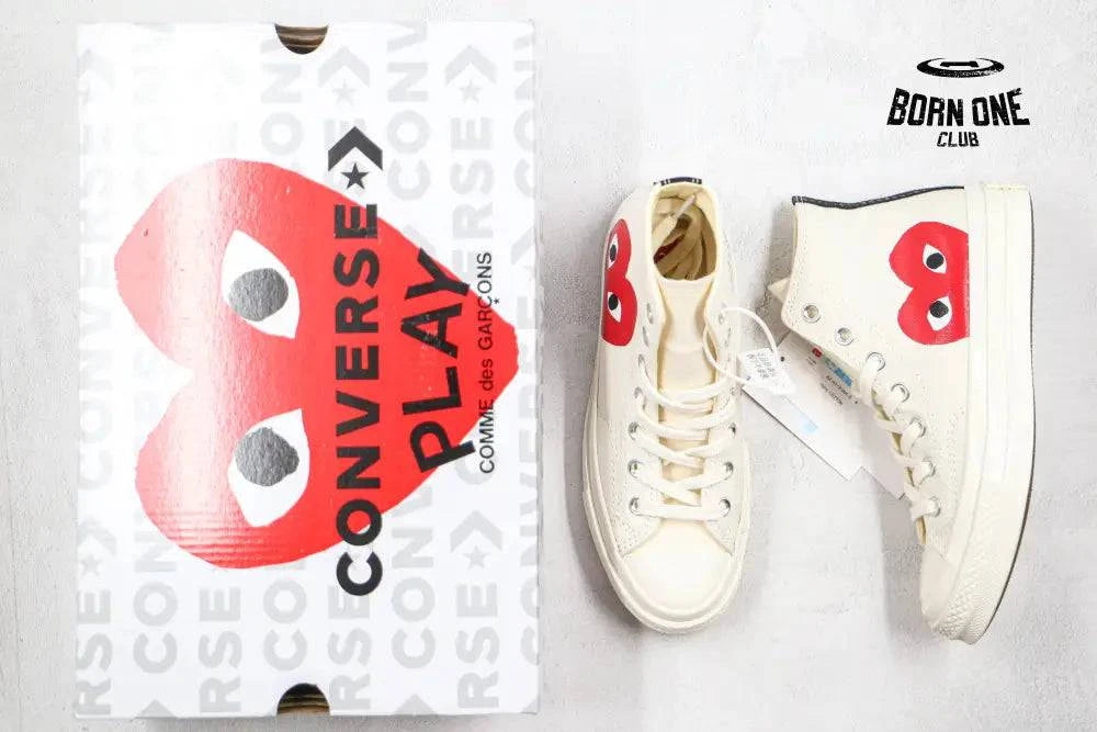 Converse Chuck Taylor All Star 70 Hi Comme des Garçons Play White Converse Chuck Taylor All Star 70 HiComme des Garçons