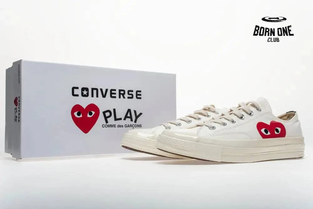 Converse Chuck Taylor All Star 70s Ox Comme des Garçons Play White Converse Chuck Taylor All Star 70s Ox Comme des