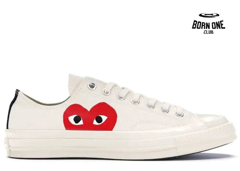 Converse Chuck Taylor All Star 70s Ox Comme des Garçons Play White Converse Chuck Taylor All Star 70s Ox Comme des