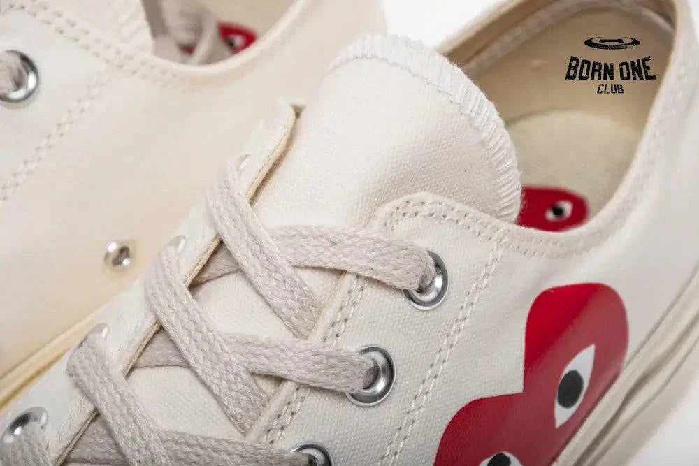 Converse Chuck Taylor All Star 70s Ox Comme des Garçons Play White Converse Chuck Taylor All Star 70s Ox Comme des
